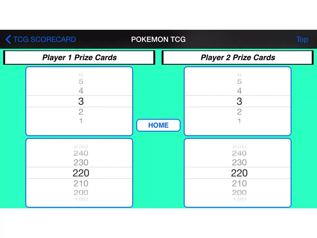 Tangkapan skrin TCG Scorecard iPad 