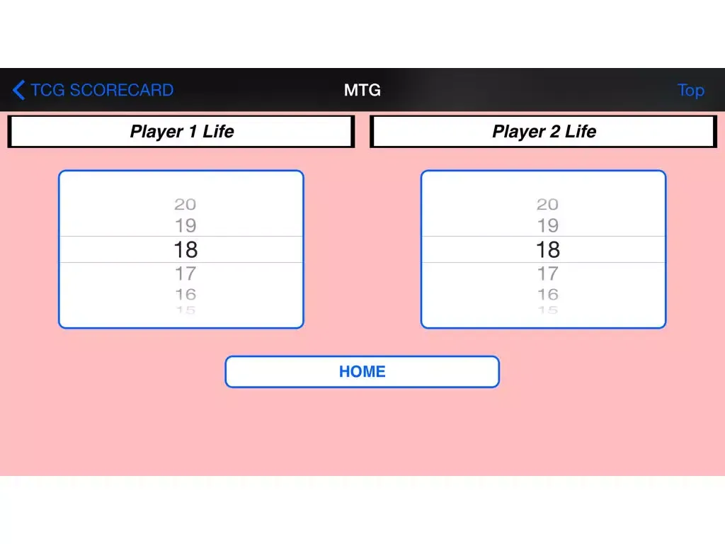 Tangkapan skrin TCG Scorecard iPad 