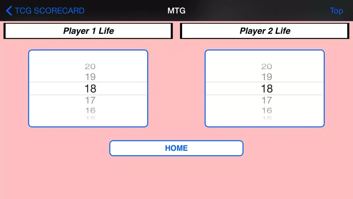 Tangkapan skrin TCG Scorecard