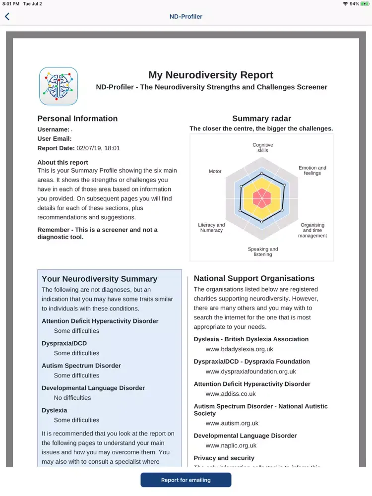 Neurodiversity App (ND-App) iPad 应用截图