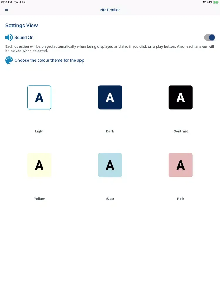 Neurodiversity App (ND-App) iPad 应用截图