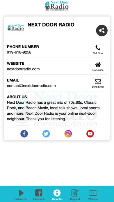 Next Door Radio Screenshots