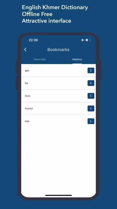 Zrzuty ekranu English Khmer Dict