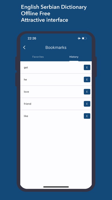 Tangkapan layar Dictionary English Serbian