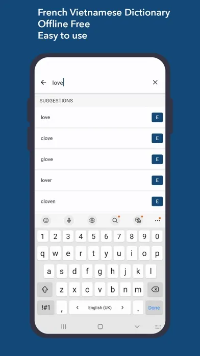 Dictionary French Vietnamese Screenshots