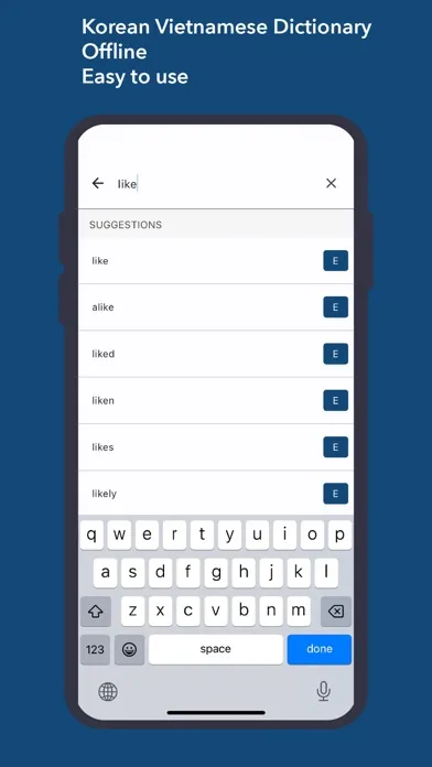 Dictionary Korean Vietnamese スクリーンショット