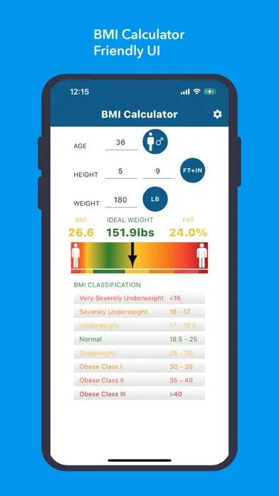 BMI Calculator - Healthy & Fit Ekran Görüntüleri