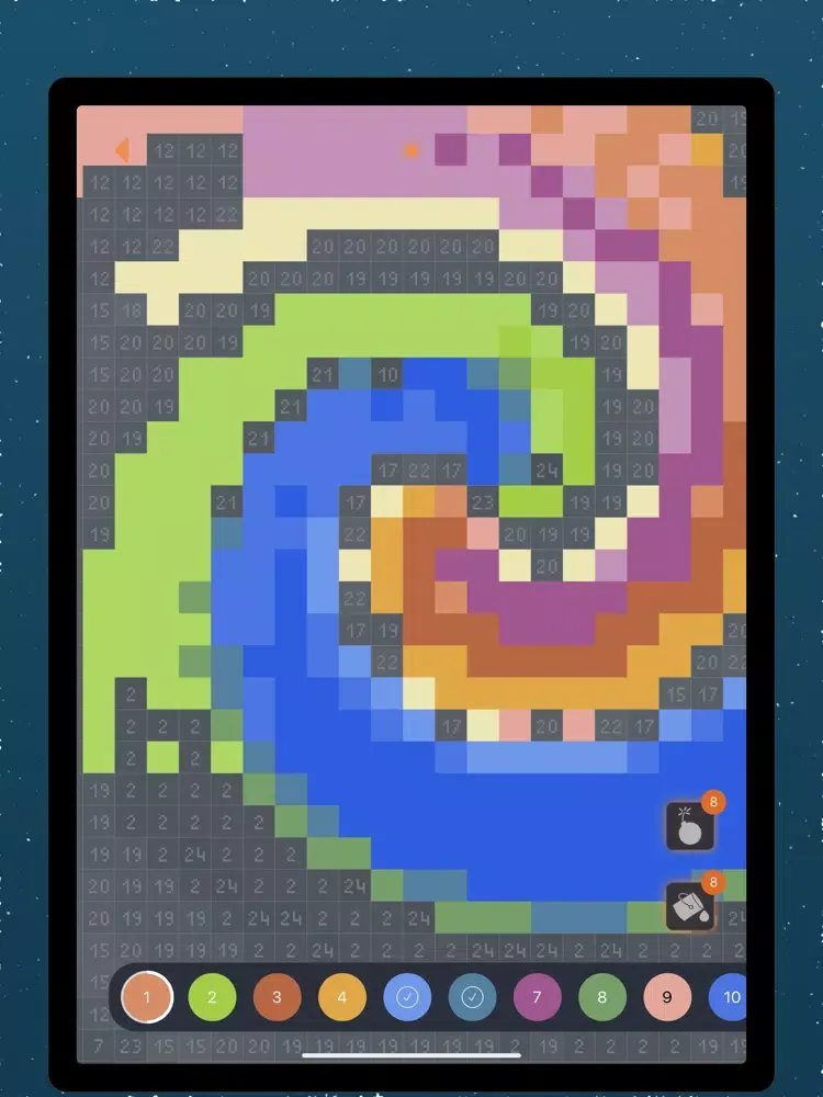 Magic Numbers: PixelArt iPad 应用截图