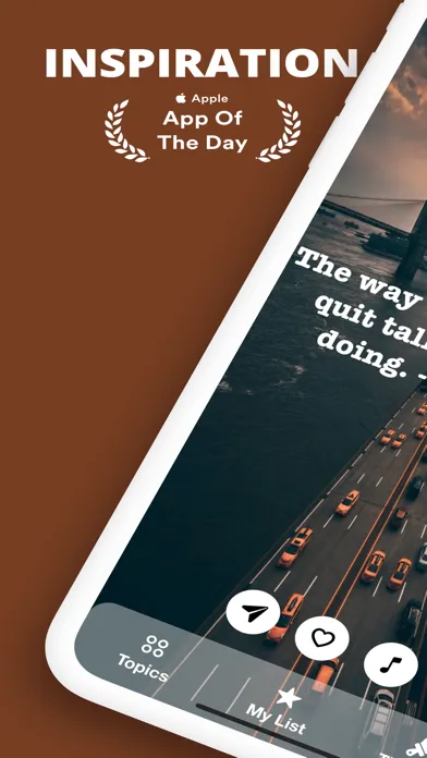 Tangkapan layar InspireMe - Daily Motivation