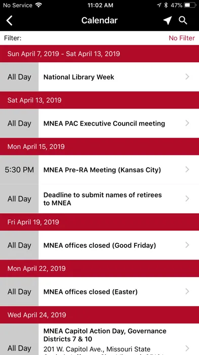 Missouri NEA Screenshots