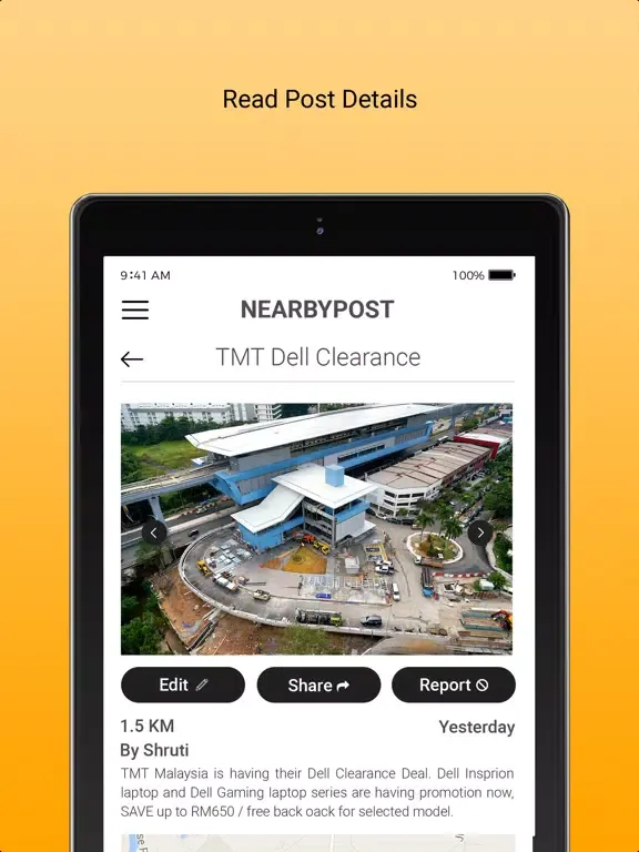 Nearby Post News Promotion iPad  スクリーンショット