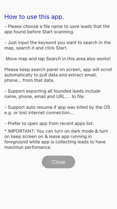 Near By Lead Extractor 스크린샷