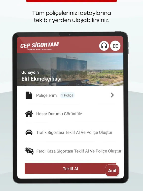 Screenshot di Cep Sigortam iPad 