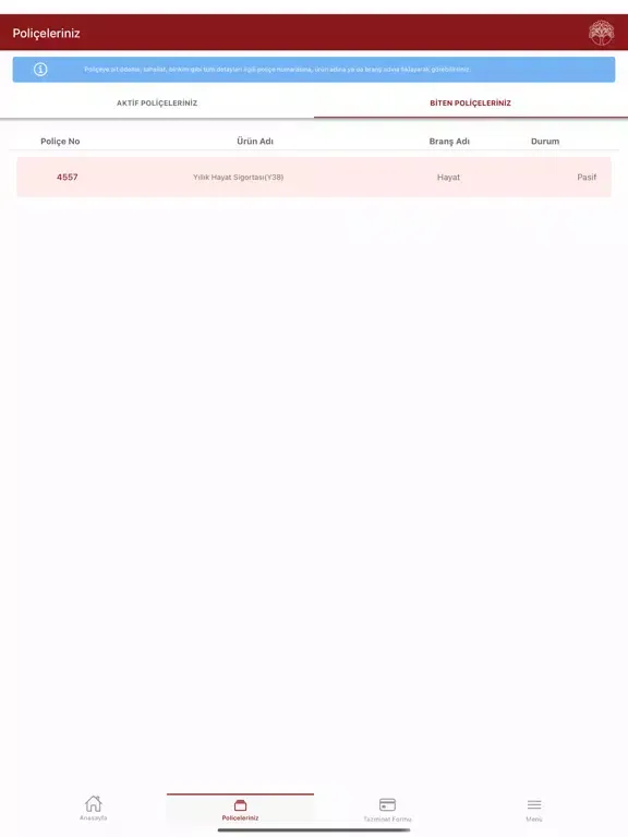Benim Sigortam iPad  স্ক্রিনশট