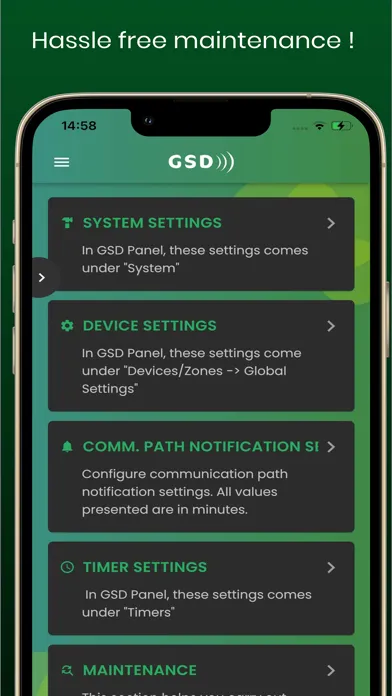 Capturas de pantalla de GSD i70