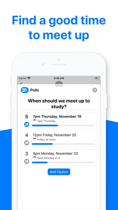 Polls for iMessage 스크린샷