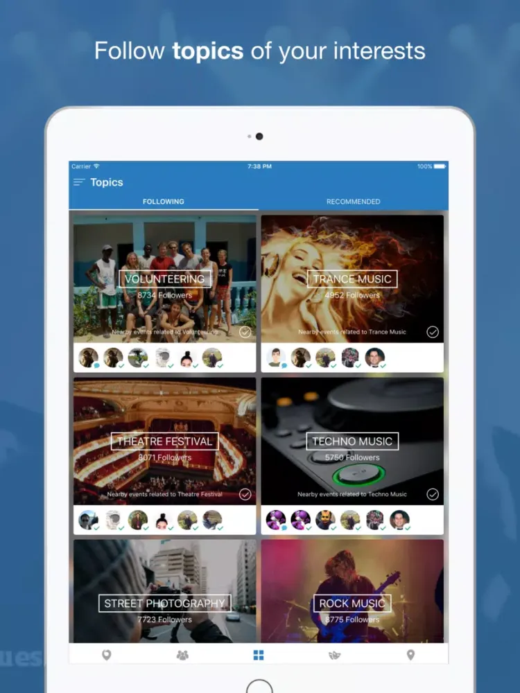 Capturas de pantalla de Nearify - Discover Events iPad 