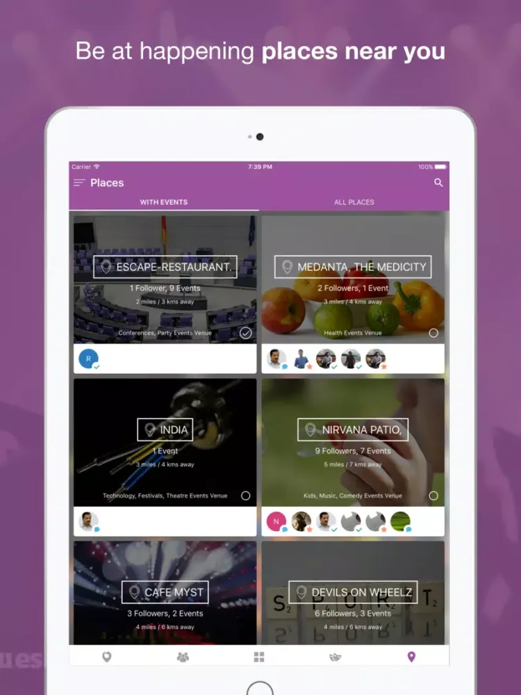 Capturas de pantalla de Nearify - Discover Events iPad 