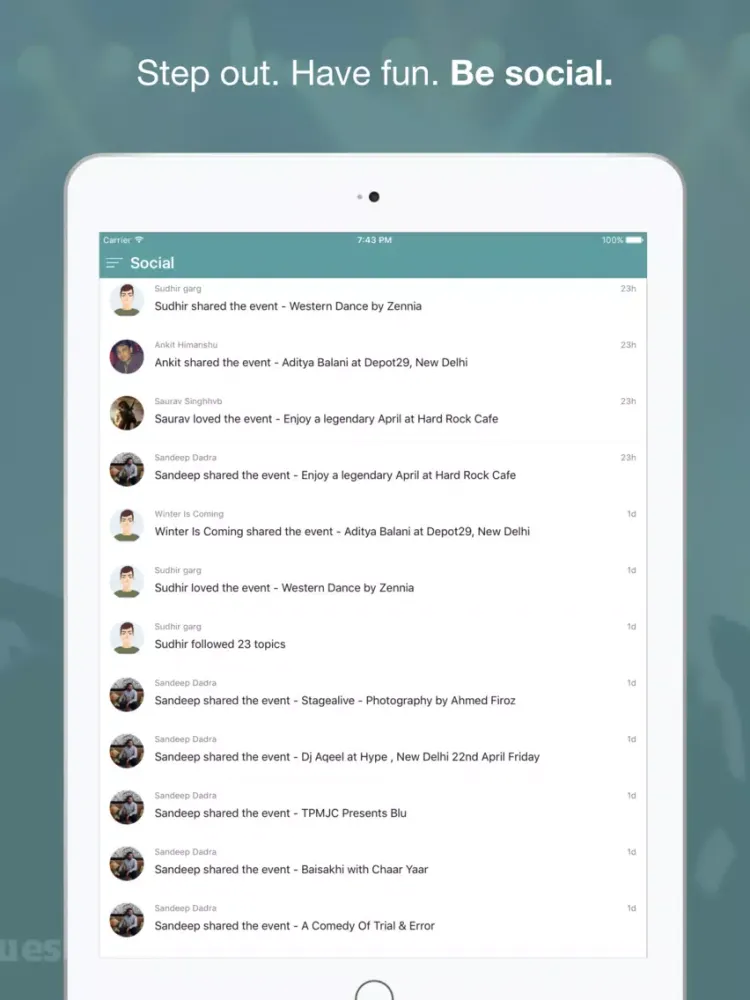 Capturas de pantalla de Nearify - Discover Events iPad 