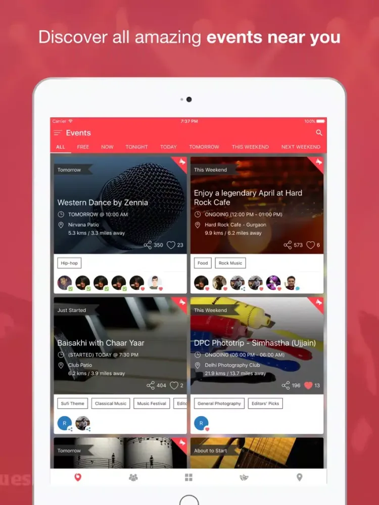 Capturas de pantalla de Nearify - Discover Events iPad 