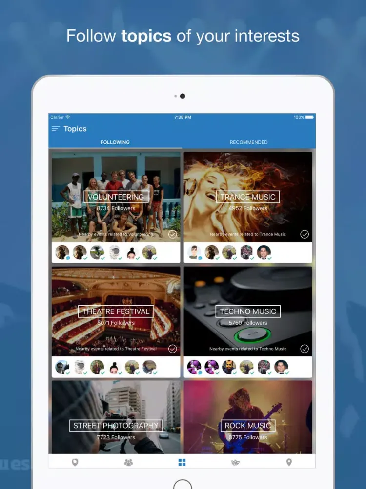 Capturas de pantalla de Nearify - Discover Events iPad 