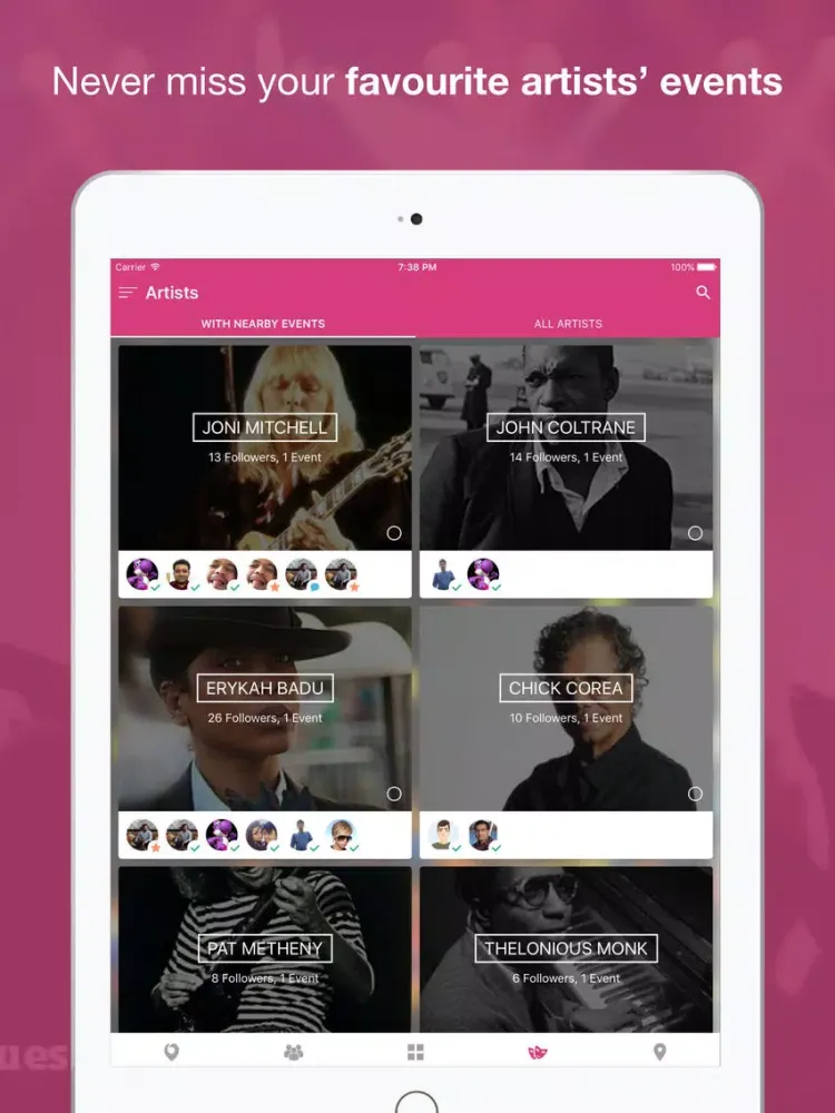 Capturas de pantalla de Nearify - Discover Events iPad 