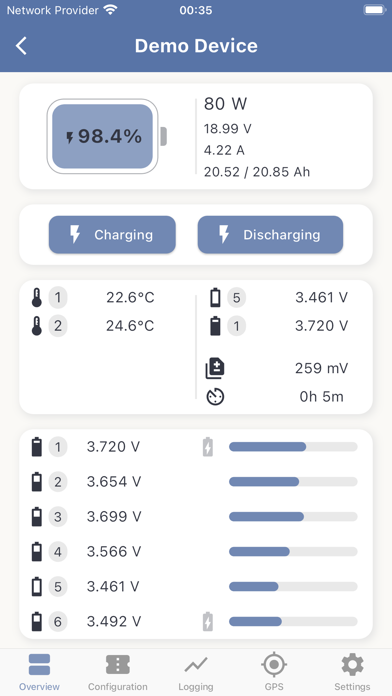 SmartBMS Utility سکرین شاٹس