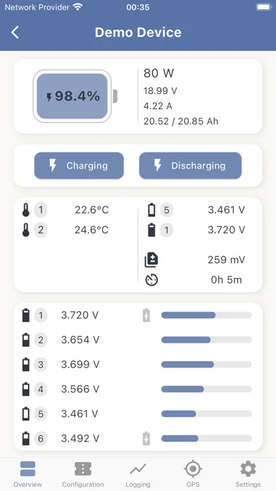 SmartBMS Utility スクリーンショット