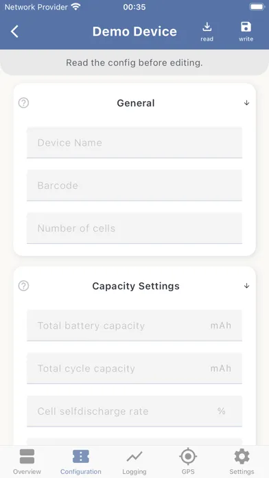 SmartBMS Utility スクリーンショット