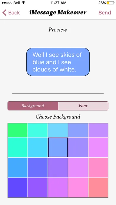 ภาพหน้าจอของ Message Makeover for iMessage - Colorful Bubbles