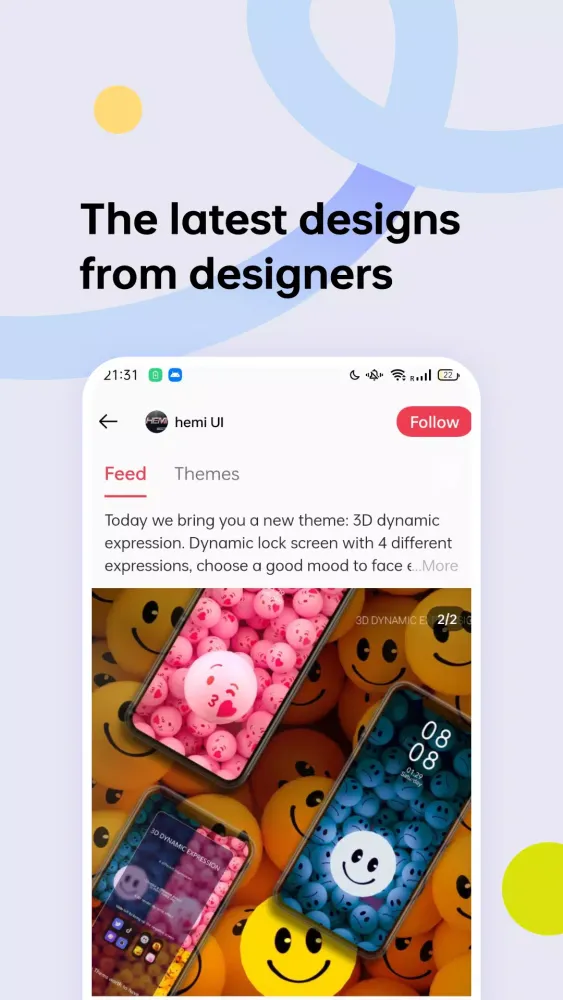 Ảnh chụp màn hình của Theme Store