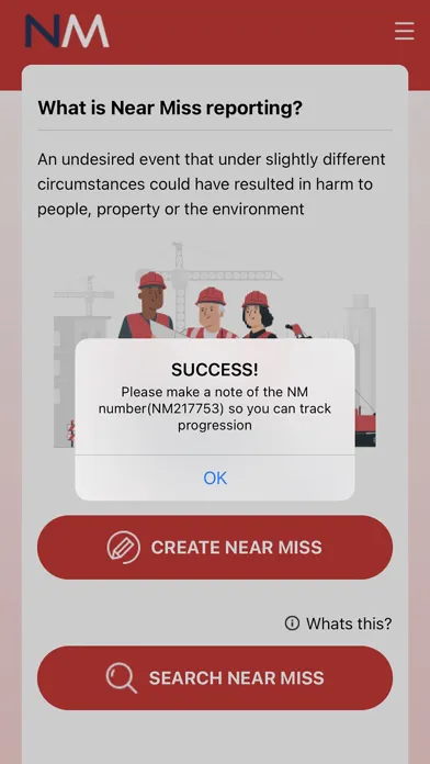 صور ISM Near Miss App