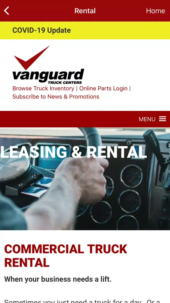Zrzuty ekranu Vanguard Truck Centers