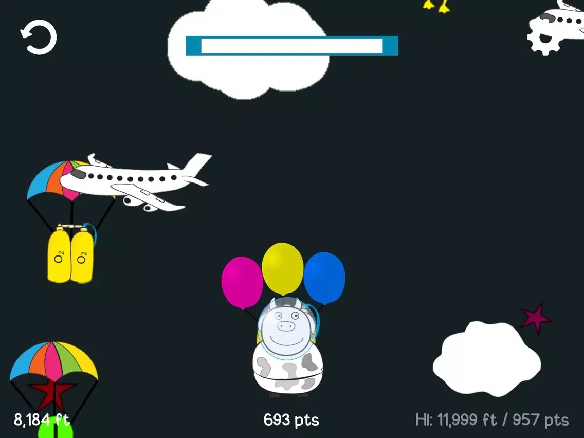 Capturas de tela do Cows in Space: Space-Ox iPad