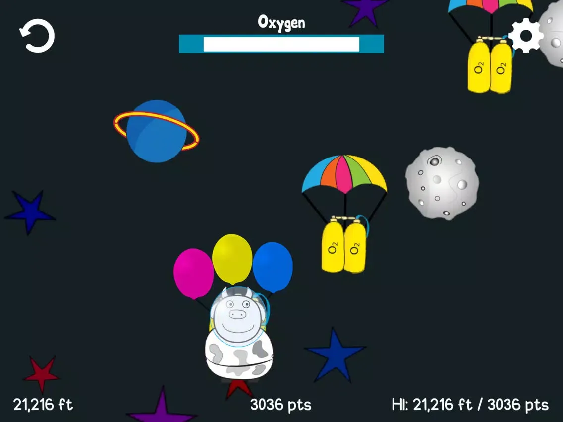 Capturas de tela do Cows in Space: Space-Ox iPad