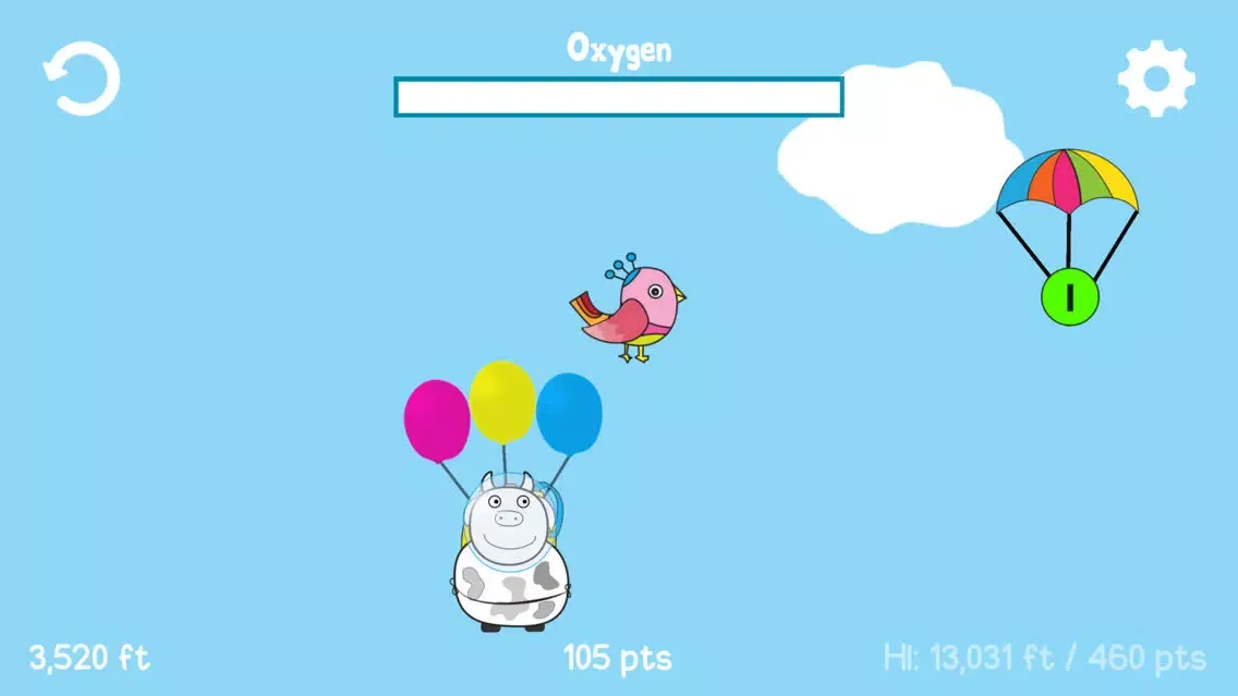 Capturas de tela do Cows in Space: Space-Ox