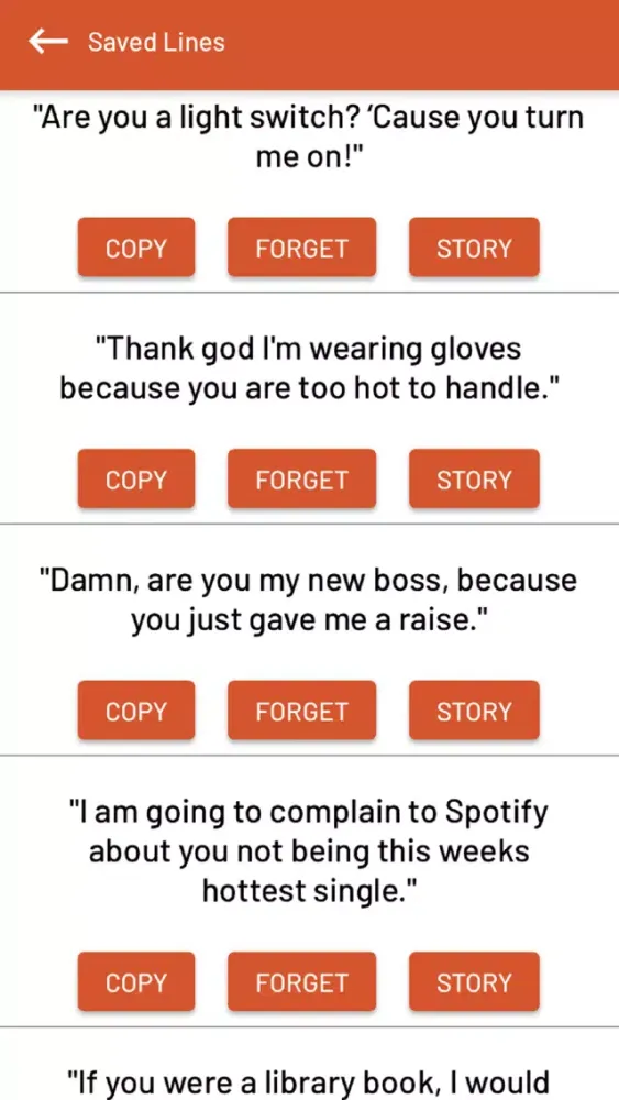 Wingman - Pick Up Lines Screenshots