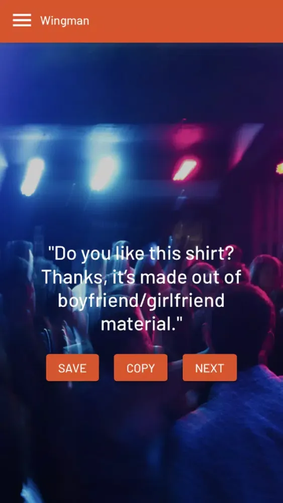 Wingman - Pick Up Lines Screenshots