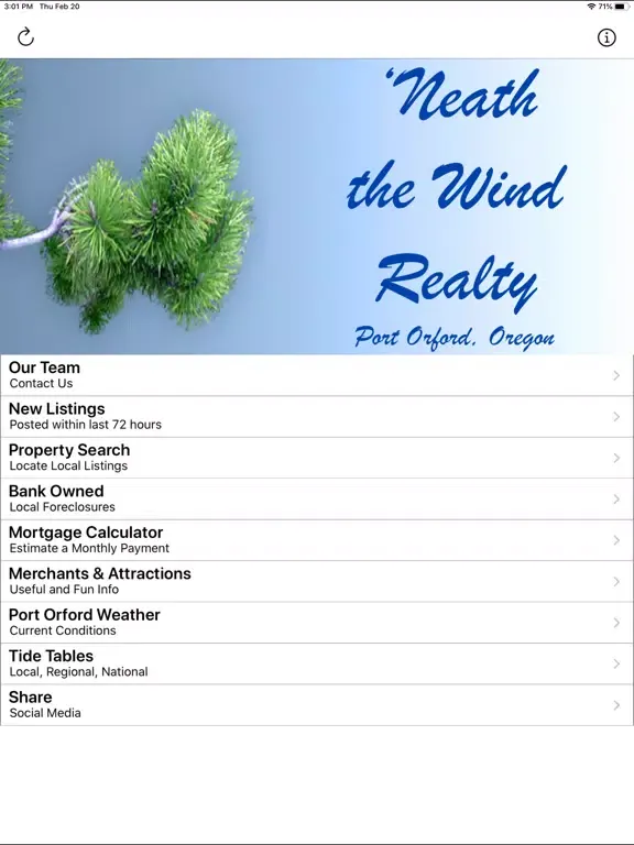 Capturas de pantalla de Neath the Wind Realty iPad 