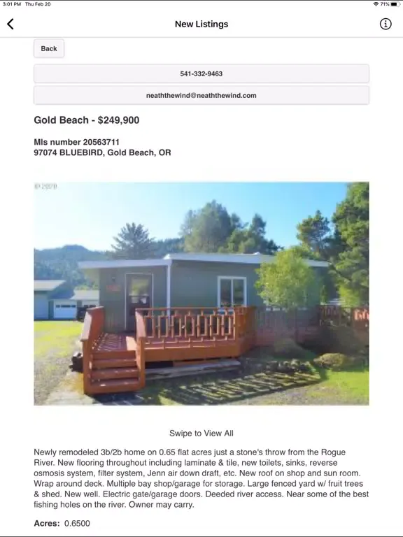 Capturas de pantalla de Neath the Wind Realty iPad 
