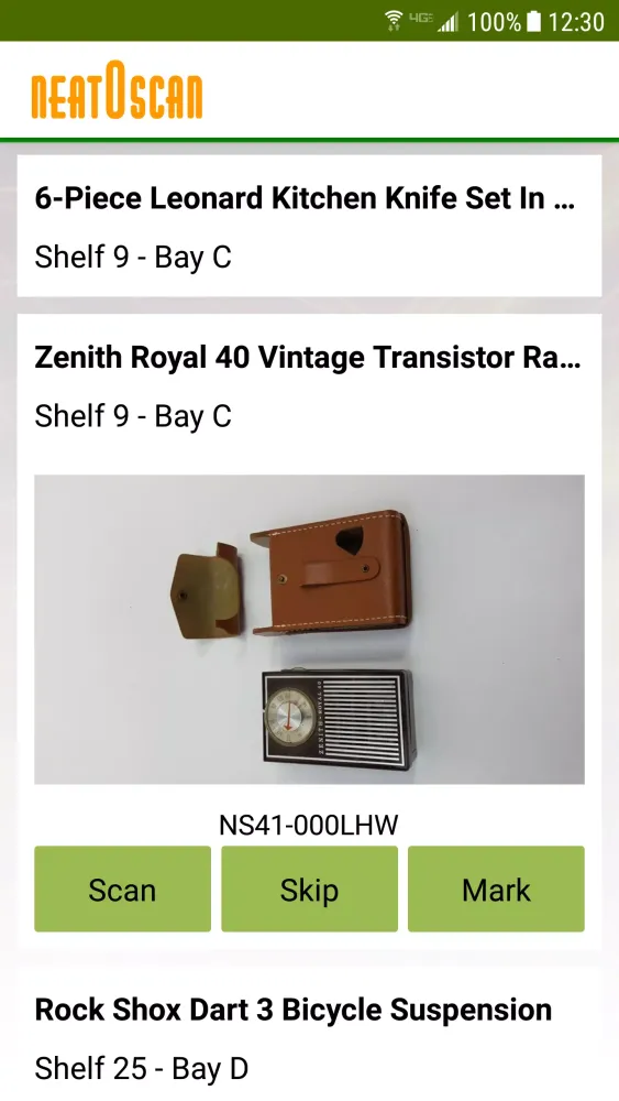 Neatoscan Auctions سکرین شاٹس