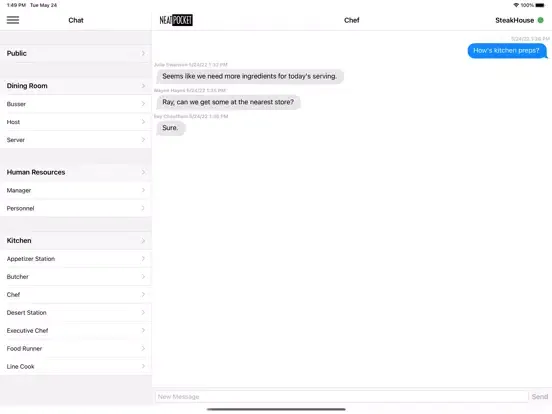 NeatPocket Employee Scheduling iPad 应用截图