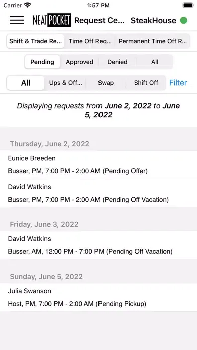 NeatPocket Employee Scheduling应用截图