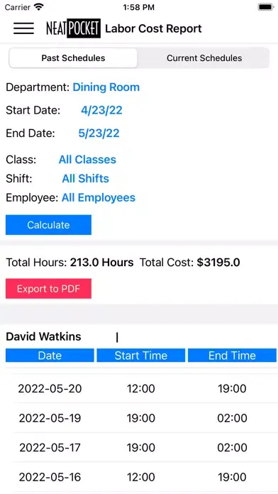 NeatPocket Employee Scheduling应用截图