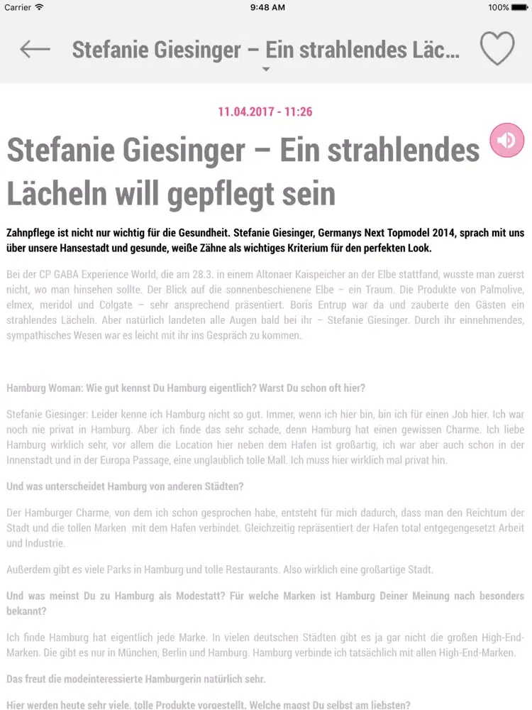 Hamburg Woman iPad  سکرین شاٹس