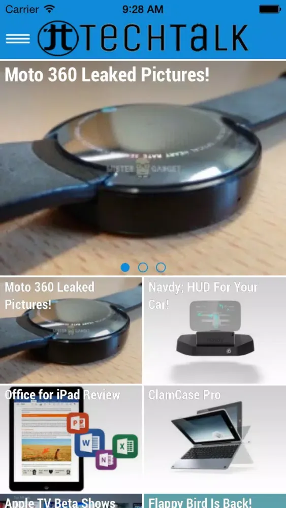 ภาพหน้าจอของ TechTalk App