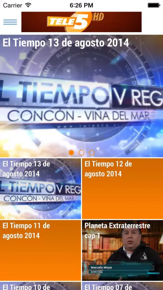 Tele5 HD Chile Ekran Görüntüleri