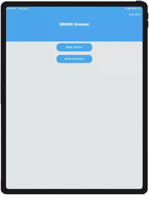 Tangkapan skrin BRAVE Project iPad 