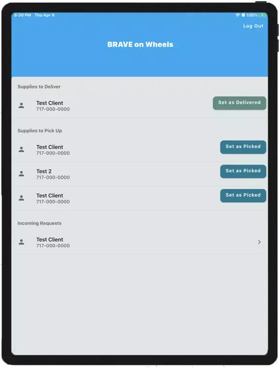 Tangkapan skrin BRAVE Project iPad 