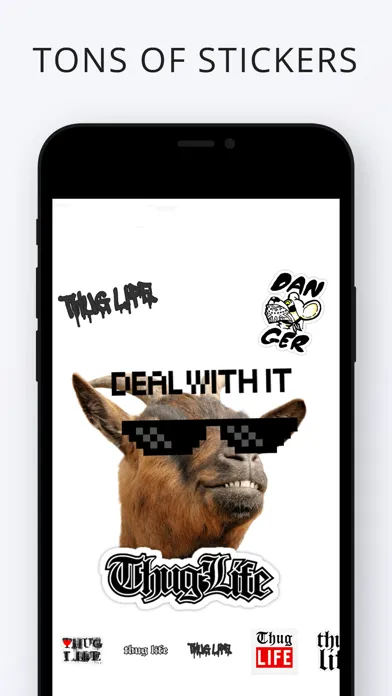 Captures d'écran de Thug Life Maker !